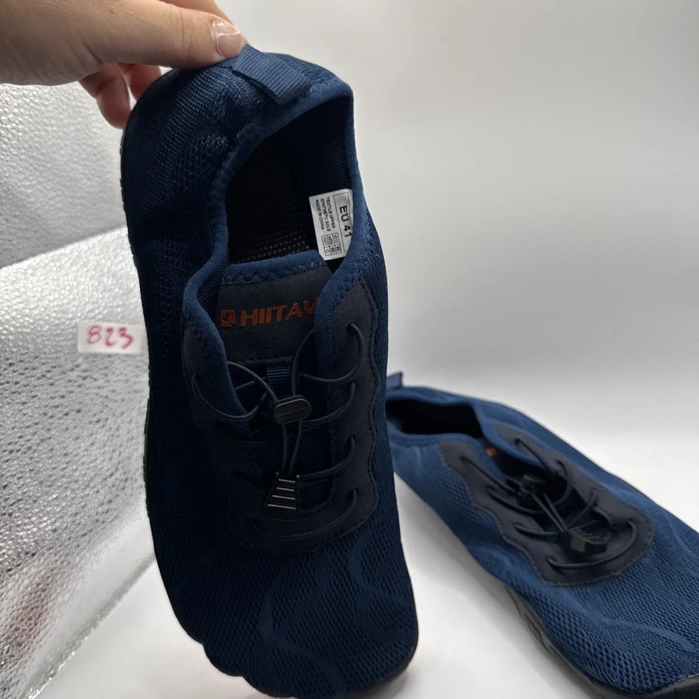 Hiitave Men 5 Wide Toes Barefoot Water Creek Shoes Navy Size 8 #823